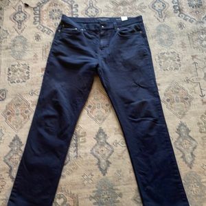 Banana Republic Traveler pants, blue, 35x32,